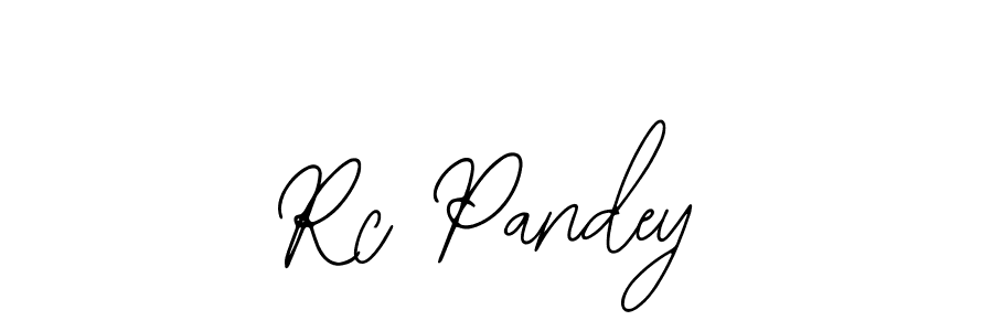 if you are searching for the best signature style for your name Rc Pandey. so please give up your signature search. here we have designed multiple signature styles  using Bearetta-2O07w. Rc Pandey signature style 12 images and pictures png