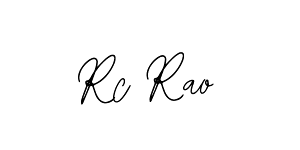 How to make Rc Rao name signature. Use Bearetta-2O07w style for creating short signs online. This is the latest handwritten sign. Rc Rao signature style 12 images and pictures png