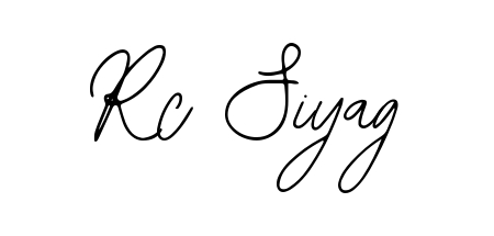 How to make Rc Siyag name signature. Use Bearetta-2O07w style for creating short signs online. This is the latest handwritten sign. Rc Siyag signature style 12 images and pictures png