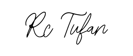 Upgrade your professional image with Rc Tufan signature created with Bearetta-2O07w font. Fast, free, and watermark-free download. Rc Tufan signature style 12 images and pictures png