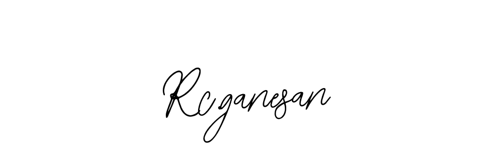 Use a signature maker to create a handwritten signature online. With this signature software, you can design (Bearetta-2O07w) your own signature for name Rc.ganesan. Rc.ganesan signature style 12 images and pictures png