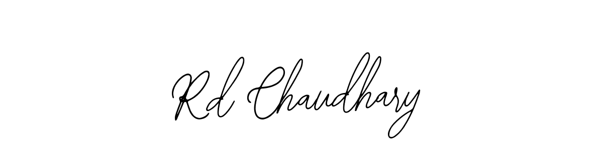 Similarly Bearetta-2O07w is the best handwritten signature design. Signature creator online .You can use it as an online autograph creator for name Rd Chaudhary. Rd Chaudhary signature style 12 images and pictures png