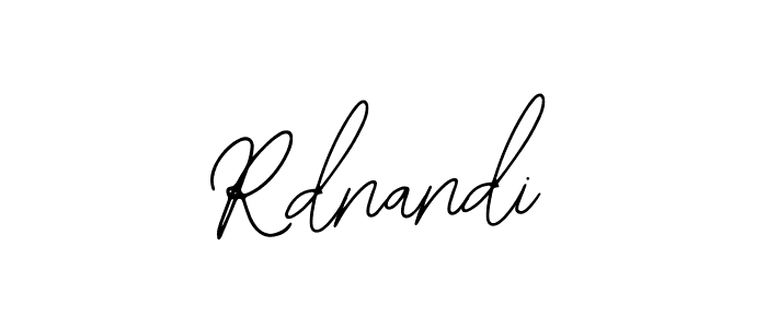 Design your own signature with our free online signature maker. With this signature software, you can create a handwritten (Bearetta-2O07w) signature for name Rdnandi. Rdnandi signature style 12 images and pictures png