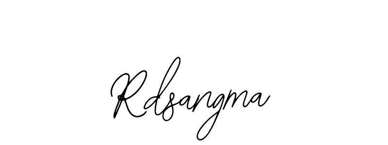 Bearetta-2O07w is a professional signature style that is perfect for those who want to add a touch of class to their signature. It is also a great choice for those who want to make their signature more unique. Get Rdsangma name to fancy signature for free. Rdsangma signature style 12 images and pictures png