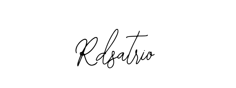 How to Draw Rdsatrio signature style? Bearetta-2O07w is a latest design signature styles for name Rdsatrio. Rdsatrio signature style 12 images and pictures png