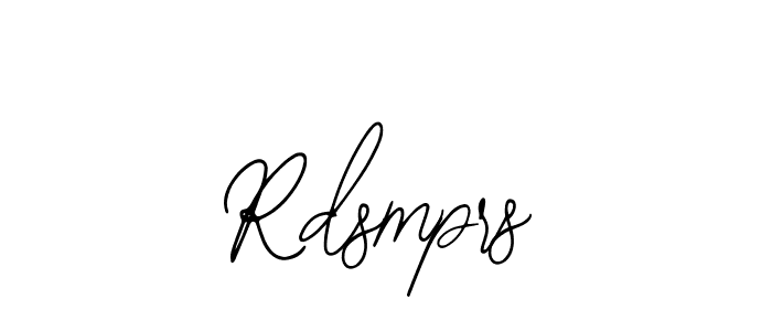 Similarly Bearetta-2O07w is the best handwritten signature design. Signature creator online .You can use it as an online autograph creator for name Rdsmprs. Rdsmprs signature style 12 images and pictures png