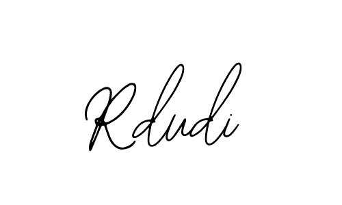 You should practise on your own different ways (Bearetta-2O07w) to write your name (Rdudi) in signature. don't let someone else do it for you. Rdudi signature style 12 images and pictures png