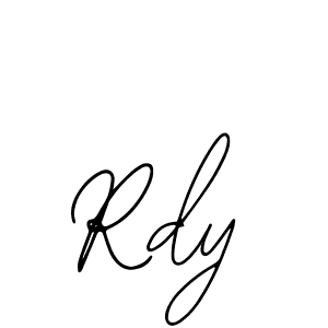 The best way (Bearetta-2O07w) to make a short signature is to pick only two or three words in your name. The name Rdy include a total of six letters. For converting this name. Rdy signature style 12 images and pictures png