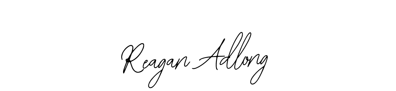 You should practise on your own different ways (Bearetta-2O07w) to write your name (Reagan Adlong) in signature. don't let someone else do it for you. Reagan Adlong signature style 12 images and pictures png