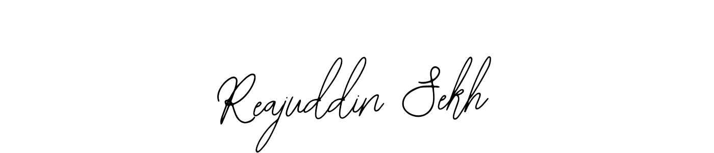 How to make Reajuddin Sekh name signature. Use Bearetta-2O07w style for creating short signs online. This is the latest handwritten sign. Reajuddin Sekh signature style 12 images and pictures png