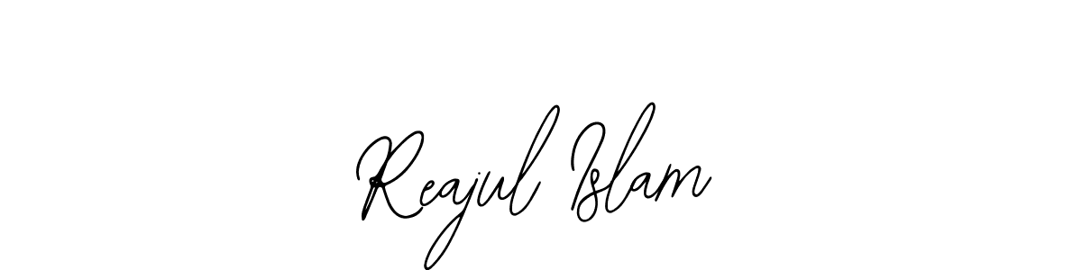 Use a signature maker to create a handwritten signature online. With this signature software, you can design (Bearetta-2O07w) your own signature for name Reajul Islam. Reajul Islam signature style 12 images and pictures png