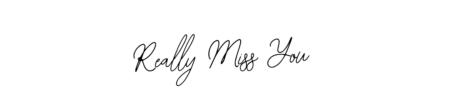 How to make Really Miss You name signature. Use Bearetta-2O07w style for creating short signs online. This is the latest handwritten sign. Really Miss You signature style 12 images and pictures png