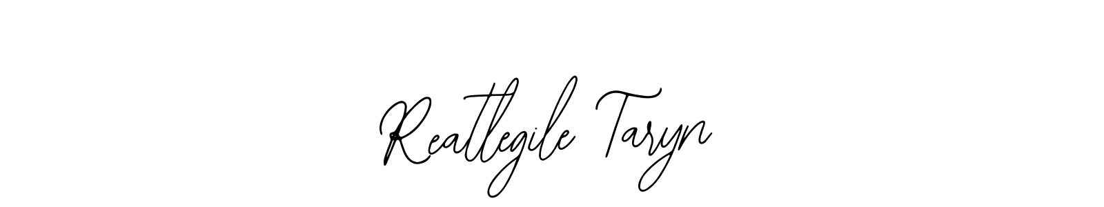 Make a beautiful signature design for name Reatlegile Taryn. Use this online signature maker to create a handwritten signature for free. Reatlegile Taryn signature style 12 images and pictures png