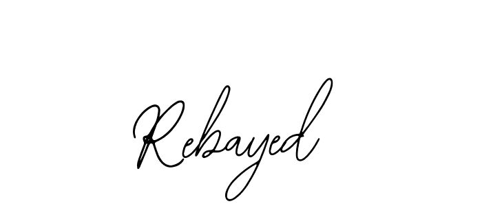 Make a beautiful signature design for name Rebayed. With this signature (Bearetta-2O07w) style, you can create a handwritten signature for free. Rebayed signature style 12 images and pictures png