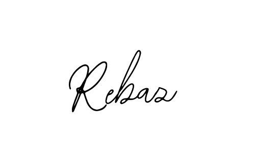 How to make Rebaz name signature. Use Bearetta-2O07w style for creating short signs online. This is the latest handwritten sign. Rebaz signature style 12 images and pictures png