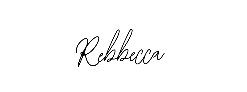 Make a beautiful signature design for name Rebbecca. With this signature (Bearetta-2O07w) style, you can create a handwritten signature for free. Rebbecca signature style 12 images and pictures png