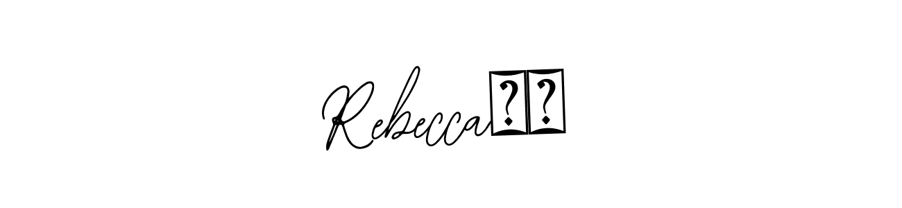 You should practise on your own different ways (Bearetta-2O07w) to write your name (Rebecca♥️) in signature. don't let someone else do it for you. Rebecca♥️ signature style 12 images and pictures png