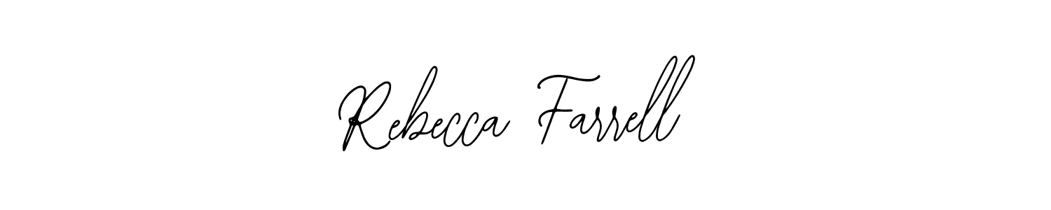 You should practise on your own different ways (Bearetta-2O07w) to write your name (Rebecca Farrell) in signature. don't let someone else do it for you. Rebecca Farrell signature style 12 images and pictures png