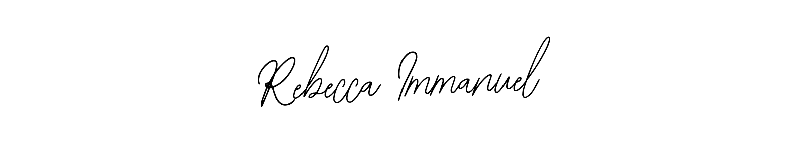 if you are searching for the best signature style for your name Rebecca Immanuel. so please give up your signature search. here we have designed multiple signature styles  using Bearetta-2O07w. Rebecca Immanuel signature style 12 images and pictures png