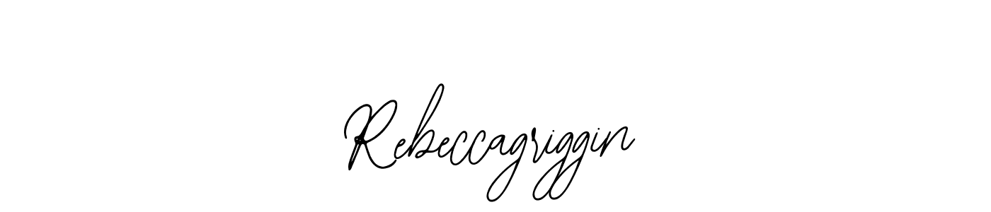 How to make Rebeccagriggin name signature. Use Bearetta-2O07w style for creating short signs online. This is the latest handwritten sign. Rebeccagriggin signature style 12 images and pictures png