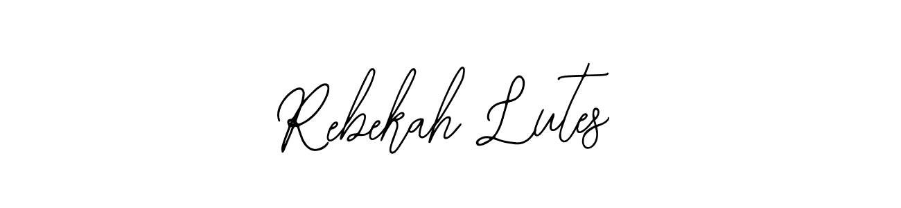 Best and Professional Signature Style for Rebekah Lutes. Bearetta-2O07w Best Signature Style Collection. Rebekah Lutes signature style 12 images and pictures png