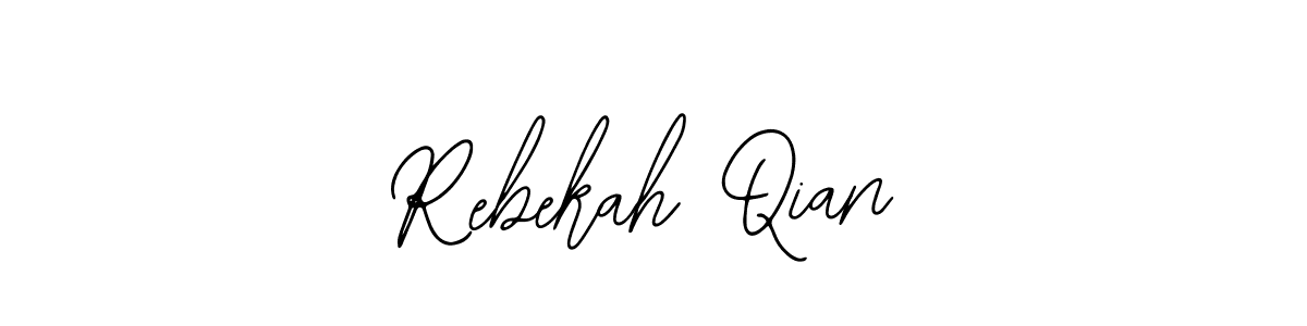 Also You can easily find your signature by using the search form. We will create Rebekah Qian name handwritten signature images for you free of cost using Bearetta-2O07w sign style. Rebekah Qian signature style 12 images and pictures png