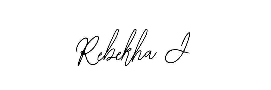 How to Draw Rebekha J signature style? Bearetta-2O07w is a latest design signature styles for name Rebekha J. Rebekha J signature style 12 images and pictures png