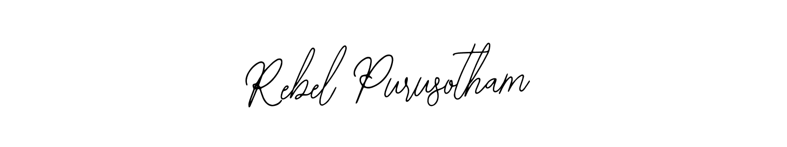 Make a beautiful signature design for name Rebel Purusotham. With this signature (Bearetta-2O07w) style, you can create a handwritten signature for free. Rebel Purusotham signature style 12 images and pictures png