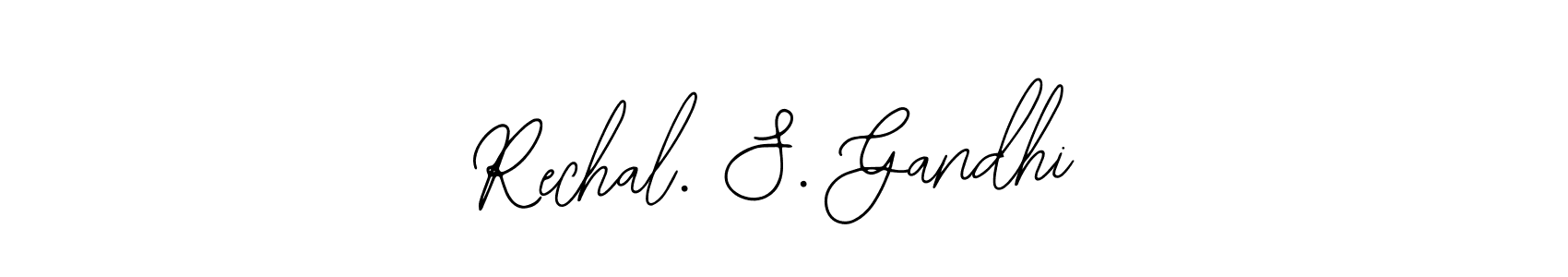 Create a beautiful signature design for name Rechal. S. Gandhi. With this signature (Bearetta-2O07w) fonts, you can make a handwritten signature for free. Rechal. S. Gandhi signature style 12 images and pictures png