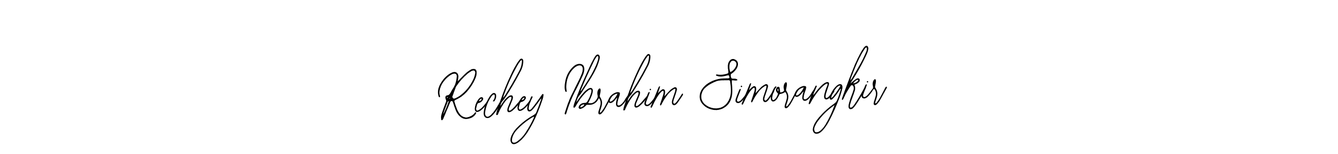 Design your own signature with our free online signature maker. With this signature software, you can create a handwritten (Bearetta-2O07w) signature for name Rechey Ibrahim Simorangkir. Rechey Ibrahim Simorangkir signature style 12 images and pictures png