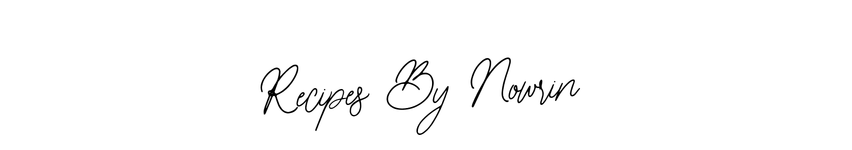 if you are searching for the best signature style for your name Recipes By Nowrin. so please give up your signature search. here we have designed multiple signature styles  using Bearetta-2O07w. Recipes By Nowrin signature style 12 images and pictures png