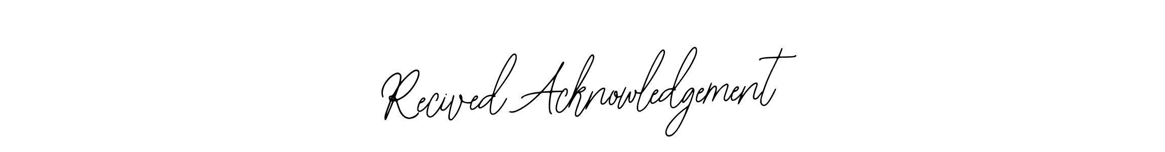 Recived Acknowledgement stylish signature style. Best Handwritten Sign (Bearetta-2O07w) for my name. Handwritten Signature Collection Ideas for my name Recived Acknowledgement. Recived Acknowledgement signature style 12 images and pictures png