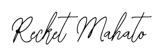 Transform the name Recket Mahato into a signature masterpiece using Bearetta-2O07w font. Ideal for photographers, artists, and creators looking for watermarks. Recket Mahato signature style 12 images and pictures png