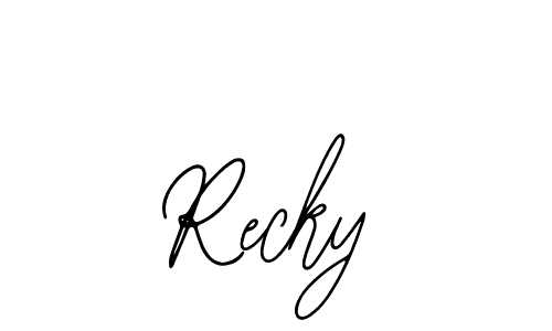 It looks lik you need a new signature style for name Recky. Design unique handwritten (Bearetta-2O07w) signature with our free signature maker in just a few clicks. Recky signature style 12 images and pictures png