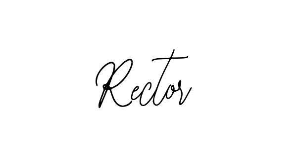 Design your own signature with our free online signature maker. With this signature software, you can create a handwritten (Bearetta-2O07w) signature for name Rector. Rector signature style 12 images and pictures png