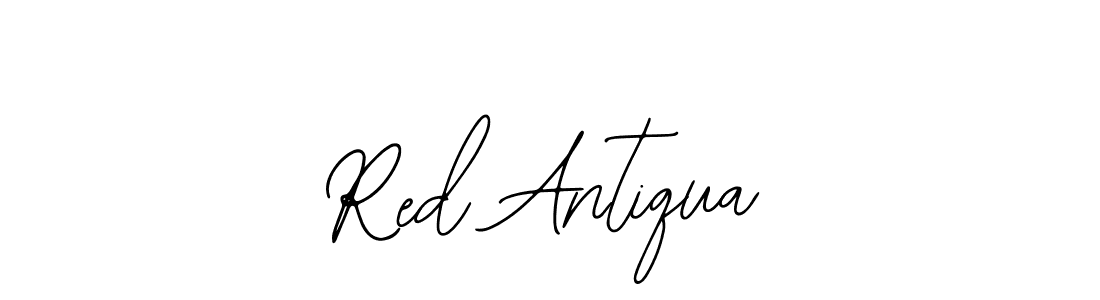 Best and Professional Signature Style for Red Antiqua. Bearetta-2O07w Best Signature Style Collection. Red Antiqua signature style 12 images and pictures png
