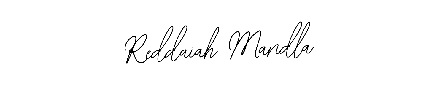 The best way (Bearetta-2O07w) to make a short signature is to pick only two or three words in your name. The name Reddaiah Mandla include a total of six letters. For converting this name. Reddaiah Mandla signature style 12 images and pictures png