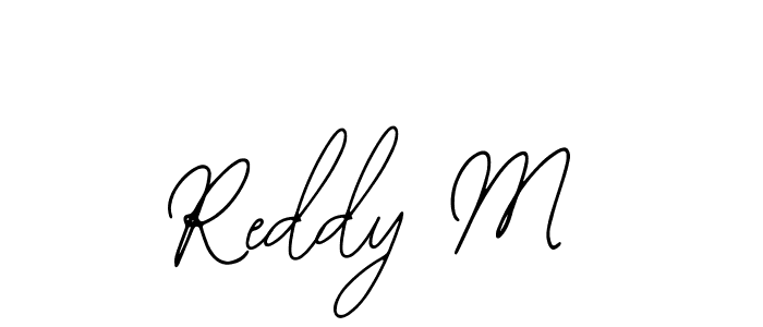 How to make Reddy M name signature. Use Bearetta-2O07w style for creating short signs online. This is the latest handwritten sign. Reddy M signature style 12 images and pictures png