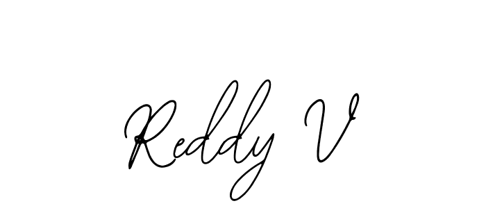 You can use this online signature creator to create a handwritten signature for the name Reddy V. This is the best online autograph maker. Reddy V signature style 12 images and pictures png