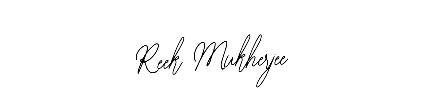 if you are searching for the best signature style for your name Reek Mukherjee. so please give up your signature search. here we have designed multiple signature styles  using Bearetta-2O07w. Reek Mukherjee signature style 12 images and pictures png
