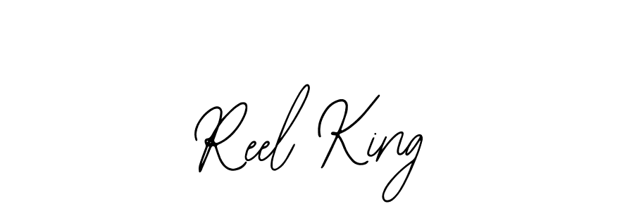 Use a signature maker to create a handwritten signature online. With this signature software, you can design (Bearetta-2O07w) your own signature for name Reel King. Reel King signature style 12 images and pictures png