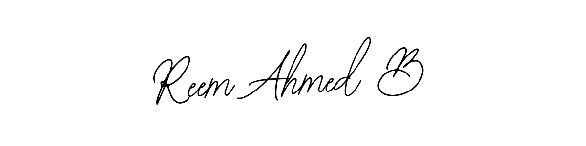 Similarly Bearetta-2O07w is the best handwritten signature design. Signature creator online .You can use it as an online autograph creator for name Reem Ahmed B. Reem Ahmed B signature style 12 images and pictures png
