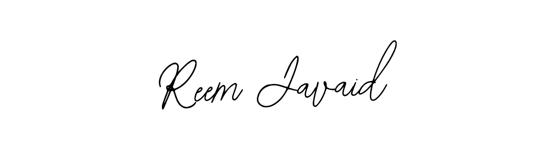 You should practise on your own different ways (Bearetta-2O07w) to write your name (Reem Javaid) in signature. don't let someone else do it for you. Reem Javaid signature style 12 images and pictures png