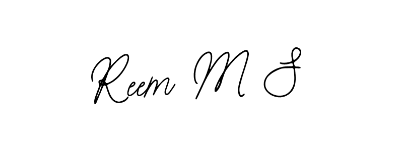 Also You can easily find your signature by using the search form. We will create Reem M S name handwritten signature images for you free of cost using Bearetta-2O07w sign style. Reem M S signature style 12 images and pictures png