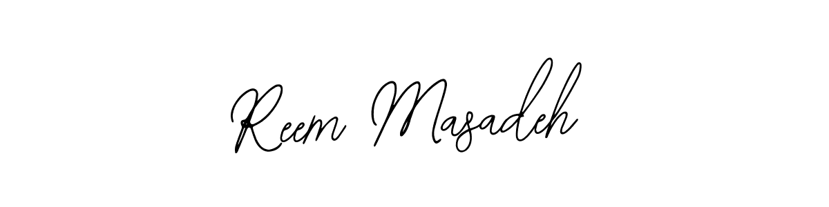 Make a beautiful signature design for name Reem Masadeh. Use this online signature maker to create a handwritten signature for free. Reem Masadeh signature style 12 images and pictures png