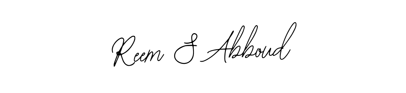 Design your own signature with our free online signature maker. With this signature software, you can create a handwritten (Bearetta-2O07w) signature for name Reem S Abboud. Reem S Abboud signature style 12 images and pictures png