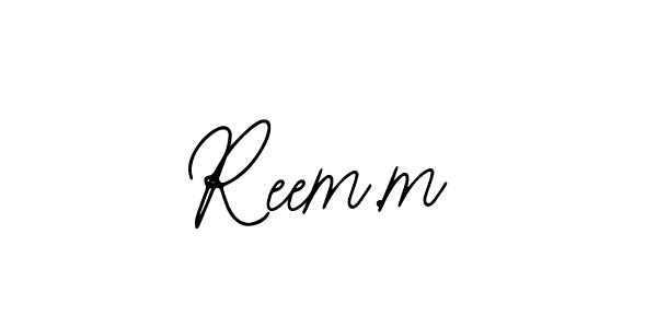 Create a beautiful signature design for name Reem.m. With this signature (Bearetta-2O07w) fonts, you can make a handwritten signature for free. Reem.m signature style 12 images and pictures png