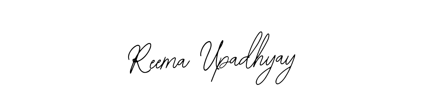 How to make Reema Upadhyay name signature. Use Bearetta-2O07w style for creating short signs online. This is the latest handwritten sign. Reema Upadhyay signature style 12 images and pictures png