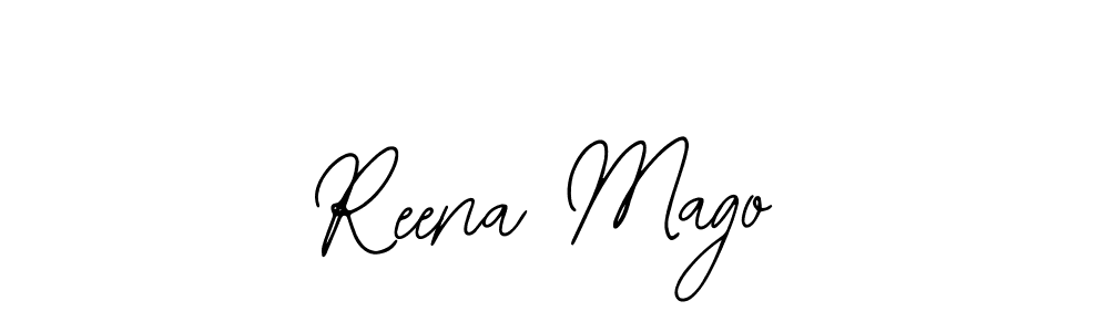 The best way (Bearetta-2O07w) to make a short signature is to pick only two or three words in your name. The name Reena Mago include a total of six letters. For converting this name. Reena Mago signature style 12 images and pictures png