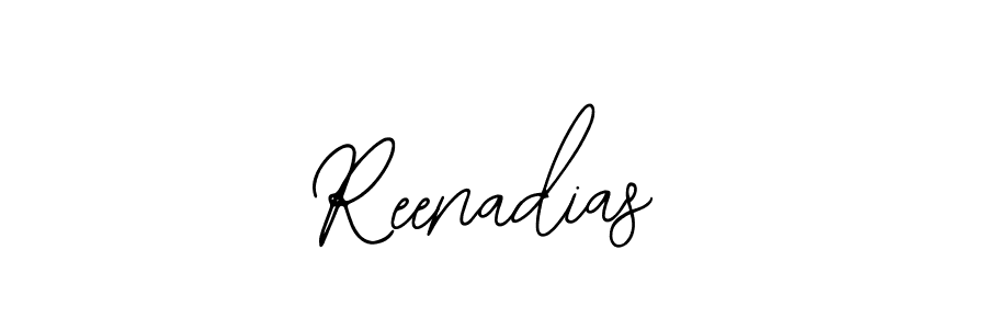 How to make Reenadias signature? Bearetta-2O07w is a professional autograph style. Create handwritten signature for Reenadias name. Reenadias signature style 12 images and pictures png